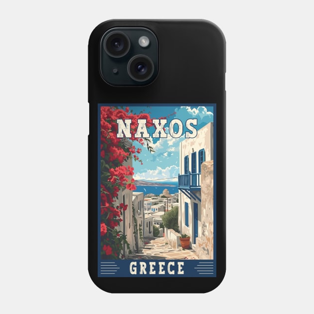 Naxos In Greece Mediterranean Paradise Travel Art Phone Case by turtlestart