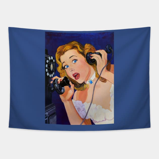 Damsel in Distree Tapestry by surreal pulp