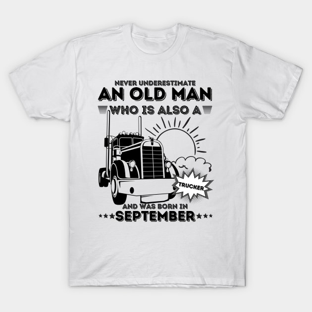 TRUCKER: Old Man Trucker | Essential T-Shirt