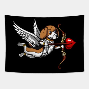 Beagle Dog Valentines Day Cute Pet Tapestry