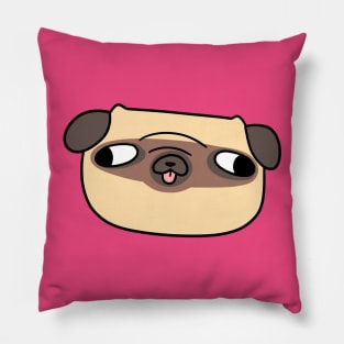 Simple Pug Face Pillow