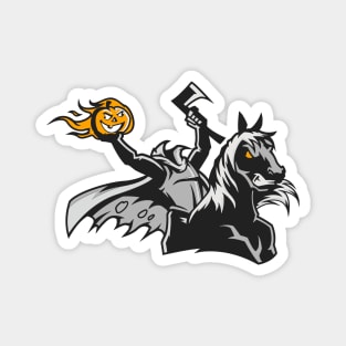 Headless Horseman Cartoon Magnet