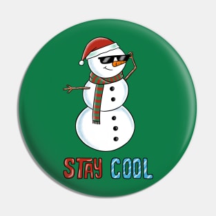 Christmas snowman cool Pin