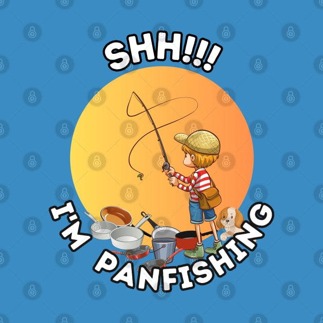 Cute funny little angler fishing for pan fish by Shean Fritts 