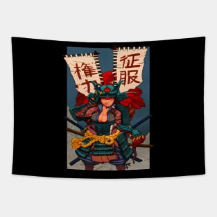 Samurai Chillhop Tapestry