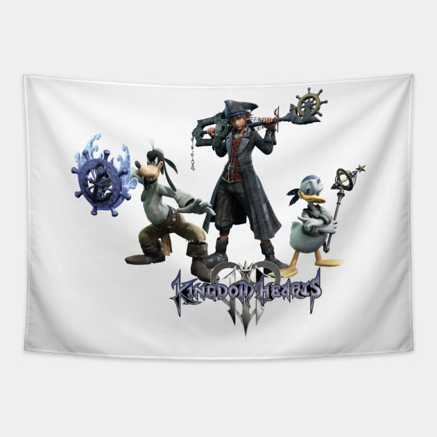 Kingdom Hearts III - Pirates of the Caribbean Tapestry by Nykos