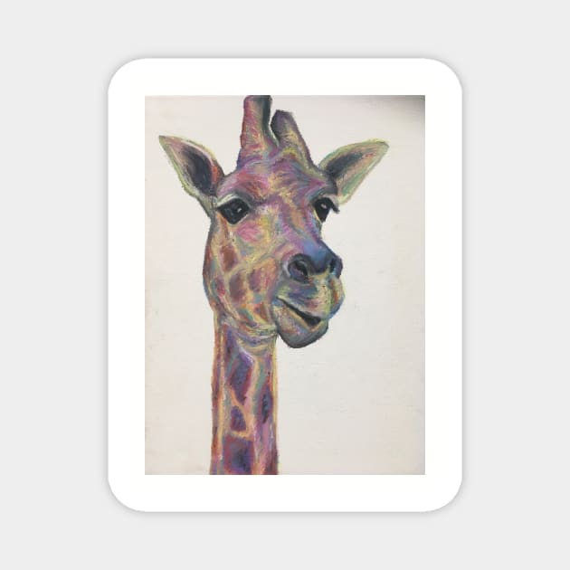 Colourful Giraffe Magnet by Merlinsmates
