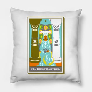 II - The High Priestess - Tarot Card Pillow