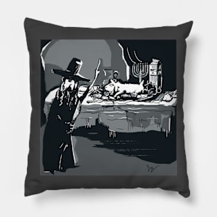 Old Horror Cartoon Pillow