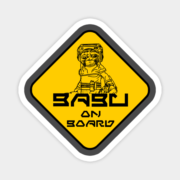 Babu On Board Magnet by Freq501