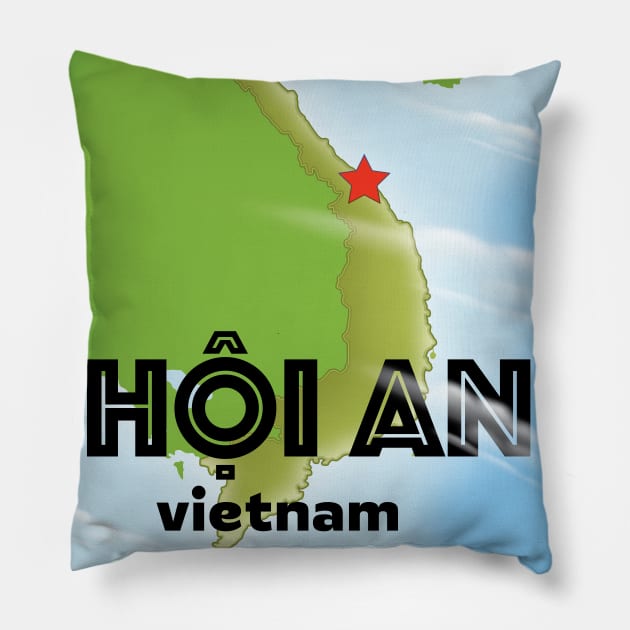 hoi an Vietnam Pillow by nickemporium1