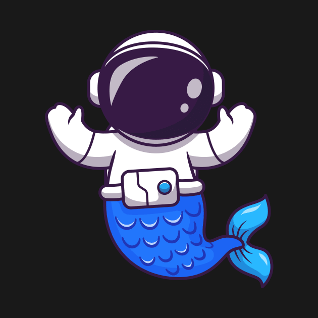 Astronaut Mermaid Cartoon by Catalyst Labs