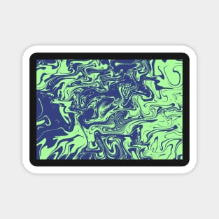 Retro Abstract Liquid Pattern #3 Magnet