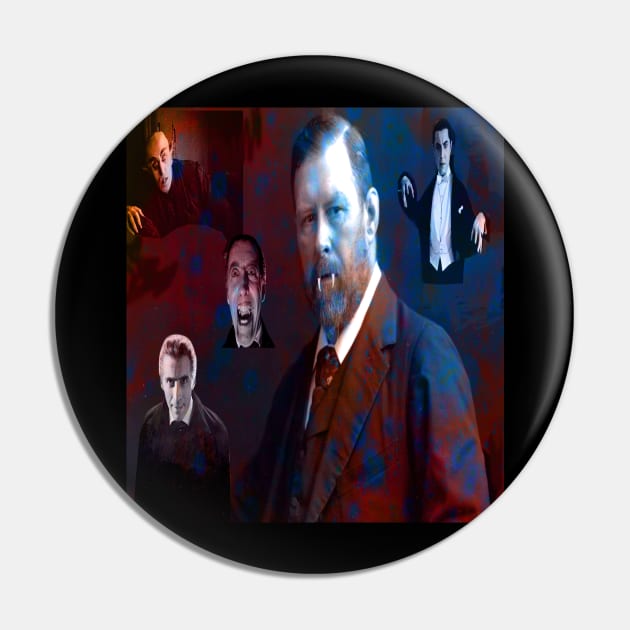 Bram Stoker Pin by icarusismartdesigns