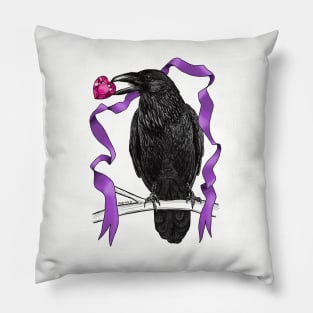 Raven Brings Gifts Pillow