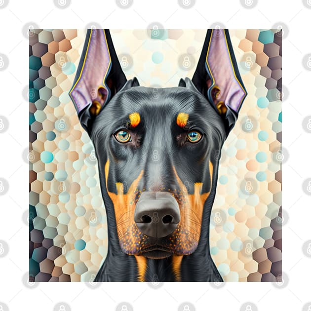 A Fractal Design of A Doberman by daniel4510