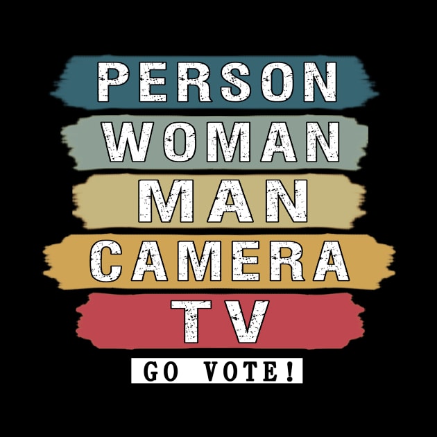 person woman man camera tv by BuzzTeeStore