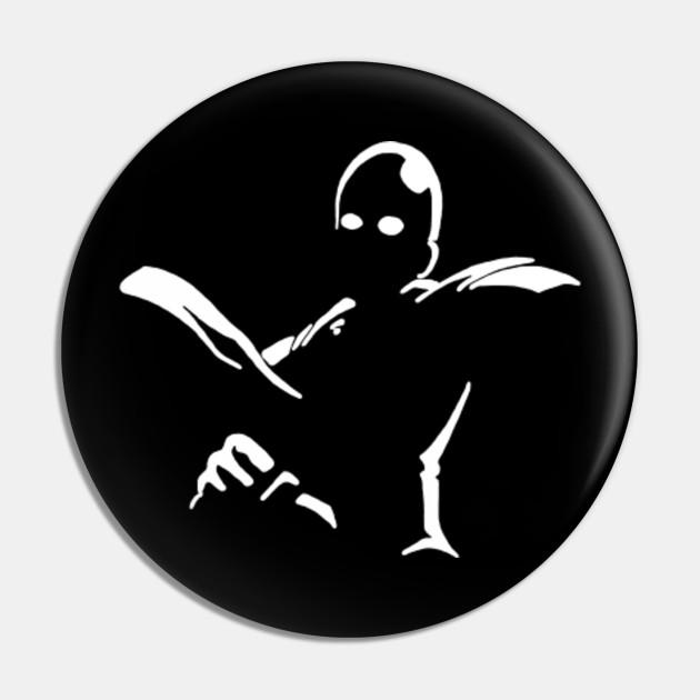 One Punch Man Minimalist White Saitama Pin Teepublic Au