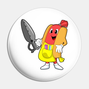 Hotdog as Hairdresser with Scissors Pin