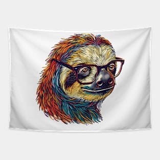 Slow and Steady, But Super Smart: The Brainy Sloth! Tapestry