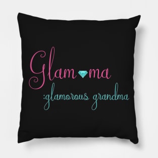 Glam-Ma - Glamorous Grandma - Diamond Diva Hott Pillow