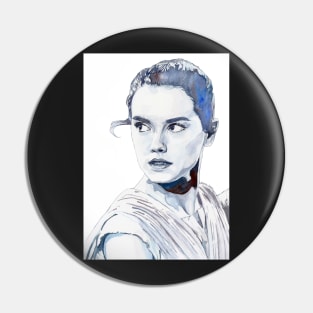 Daisy Ridley Watercolour Design Pin