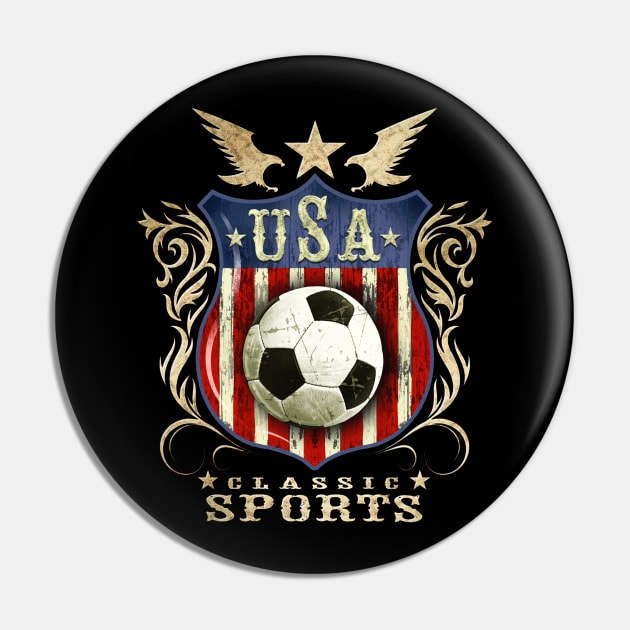 USA Classic vintage Soccer sports logo. Pin by Artizan