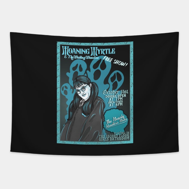 Moaning Myrtle & The Wailing Wandas Tapestry by Eyeballkid-