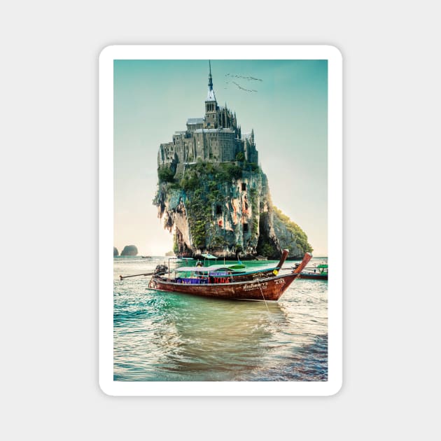 Sea Castle Magnet by sherifarts