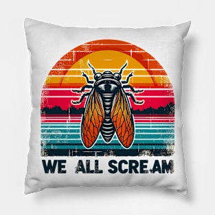 Cicada We All Scream Pillow