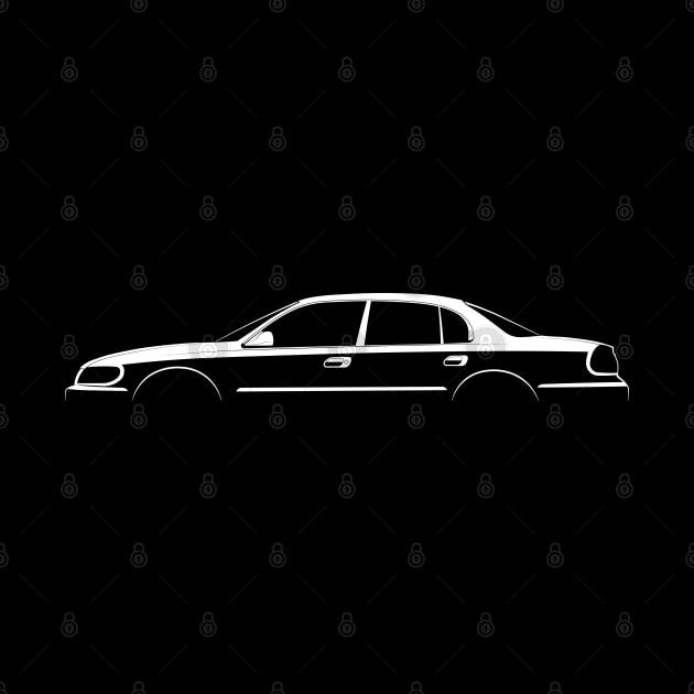 Lincoln Continental (1995) Silhouette by Car-Silhouettes