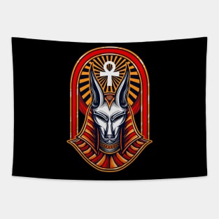 anubis illustration design Tapestry