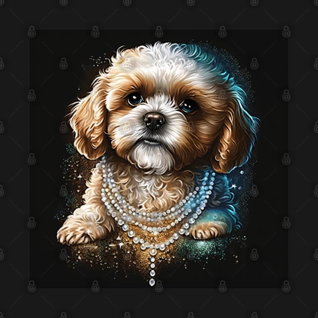 Sparkling Cavoodle Puppy by Enchanted Reverie