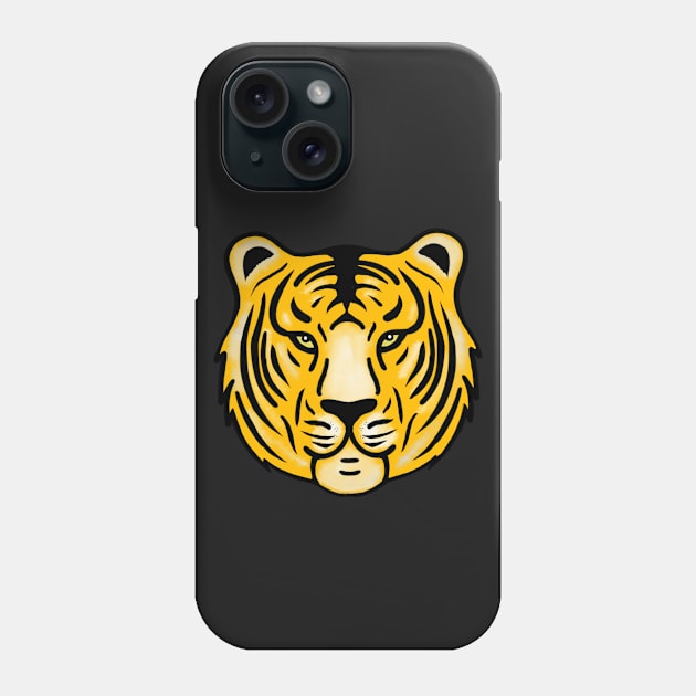 Tiger face Phone Case by KaisPrints