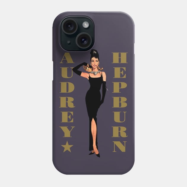 Audrey Hepburn Phone Case by PLAYDIGITAL2020