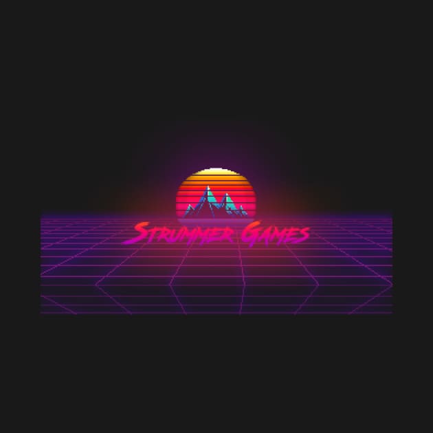 Strummer Games Synthwave Grid by ThePhantomFellows