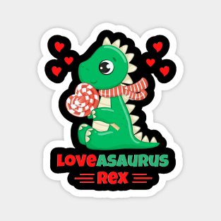 Loveasaurus Rex Valentine's Day dinosaur lovers Magnet