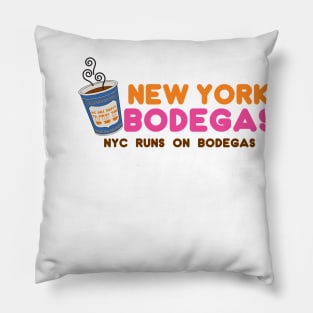 NYC Runs On Bodegas Pillow