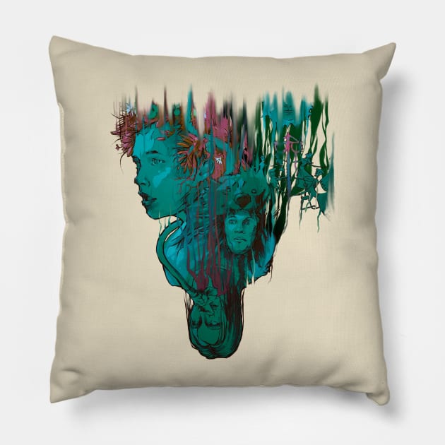 Midsommar (cold colors) Pillow by Kotolevskiy