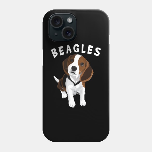 Pint-sized Paws Parade Beagle Whispers, Tee Triumph Extravaganza Phone Case by Northground