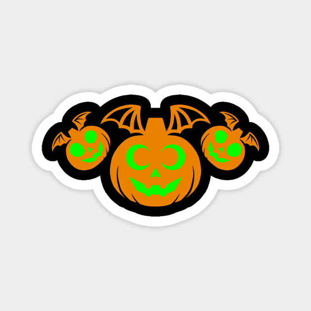 Vampire Pumpkin Flock Magnet by OdinUnger