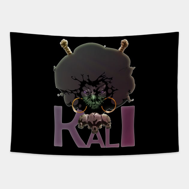 KALI (Afro Pixxx) Tapestry by The Melanites