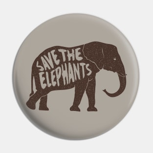 Awesome Vintage Save The Elephants T shirt Pin