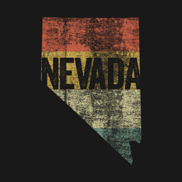 Disover Nevada Retro 80s Distressed Vintage Sunset - Americana - T-Shirt