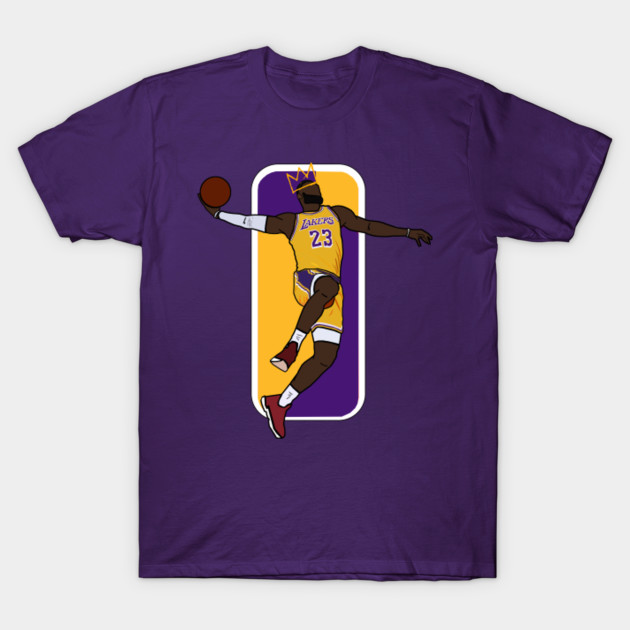 Lebron James Tomohawk Dunk NBA Logo - Los Angeles Lakers ...