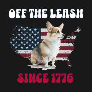 4th of July Independence Day Funny Design for Dog Lovers T-Shirt