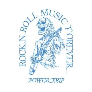 Power Trip /// Skeleton Rock N Roll T-Shirt