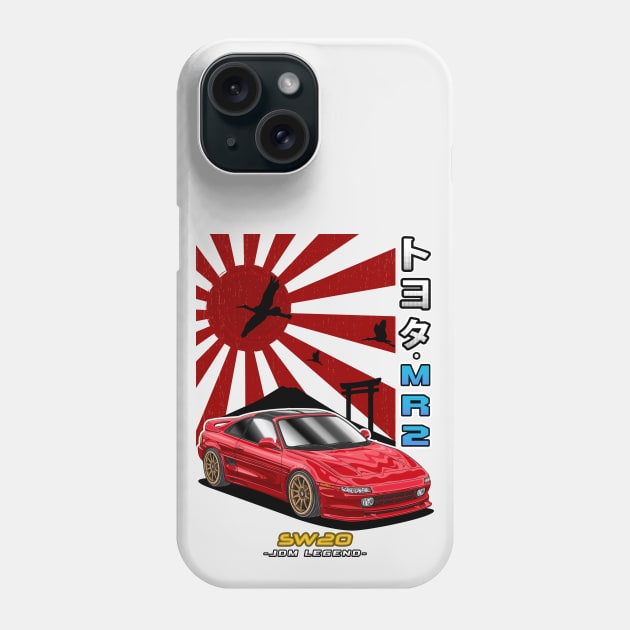 JDM LLegend Toyota MR2 SW20 Phone Case by Guyvit