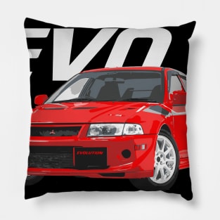 evo 6 EVOLUTION VI jdm CLASSIC MITSUBISHI RALLY CAR Pillow