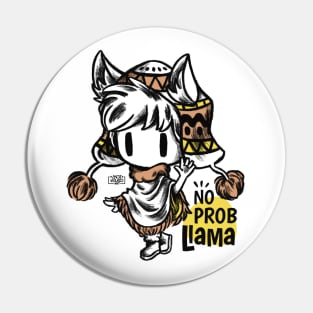 Chibi Boy Alpaca Pin